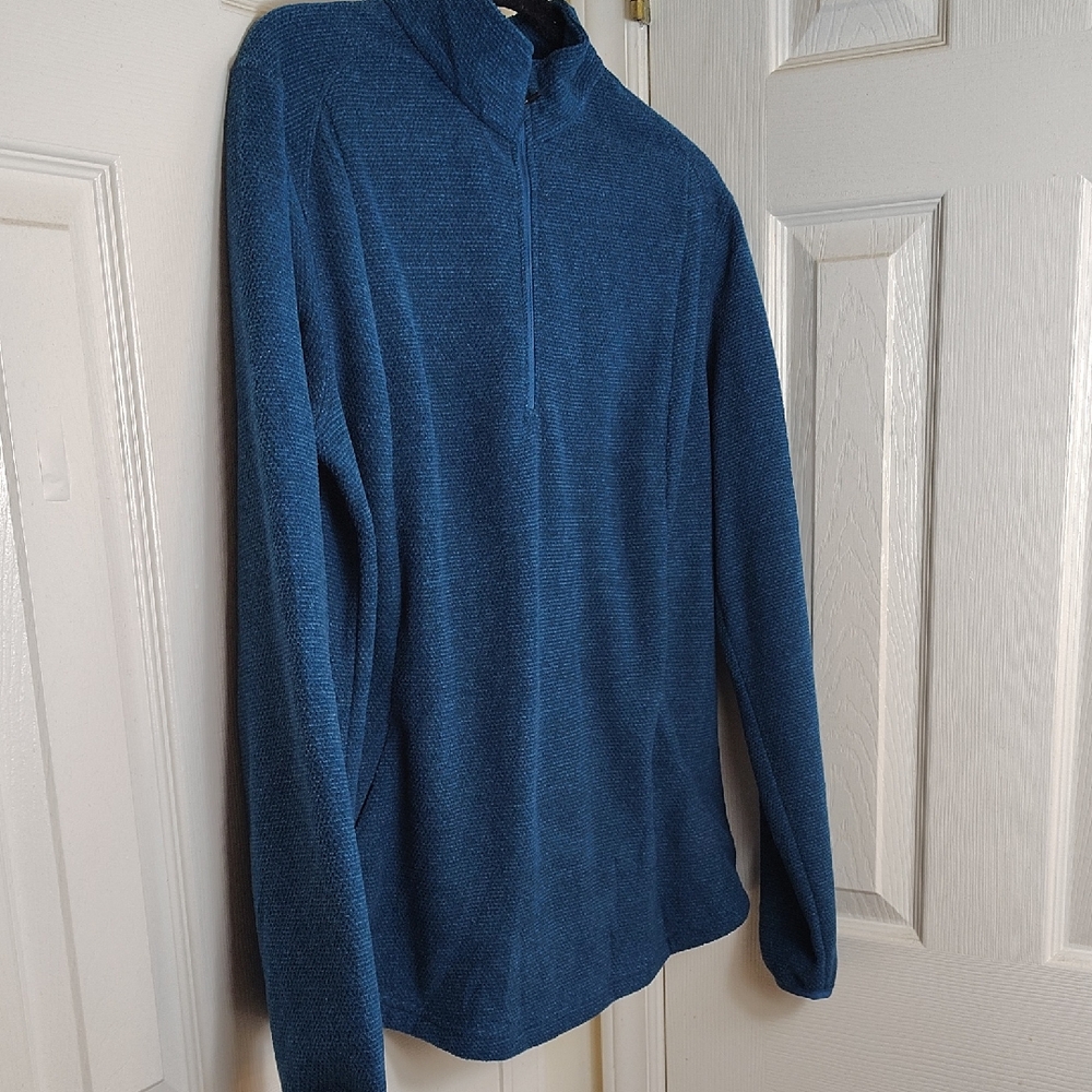 BCG Men's Blue Zip-Up Sweater